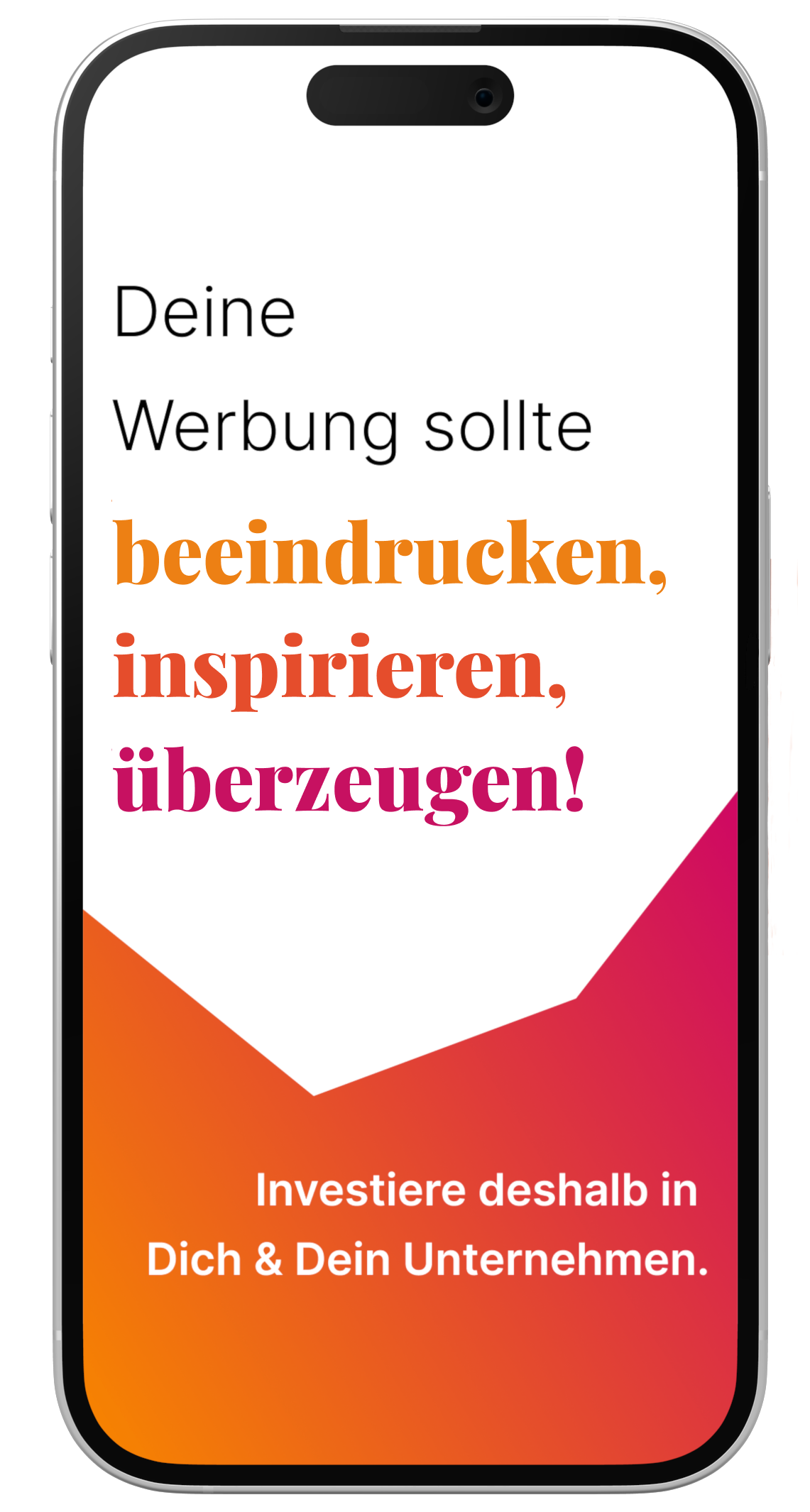 Bild eines Handys mit Grafik-Design